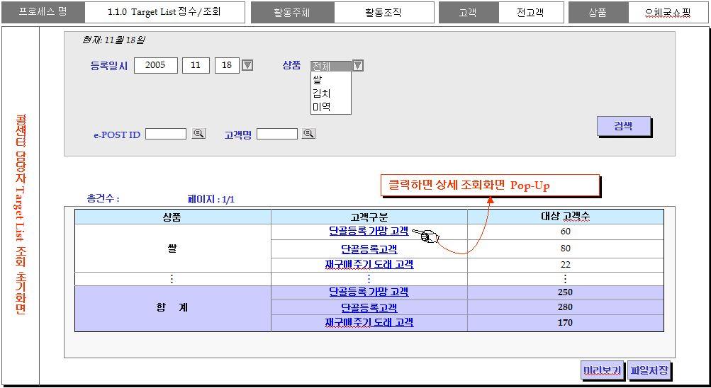 5 화면설계 단골주문프로그램에대하여총