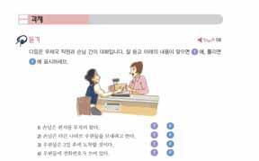 단원 08_ 은행 우체국 123 대화연습 소요시간 : 20~30 분 개요우체국에서손님과직원사이의대화를연습하는것이다. 도입지금까지공부한표현을사용하여실제로우체국에서의대화를해보자고하고학습동기를부여한다. 제시정보확인학생들에게 방문목적, 보내는곳, 보내는물건 등의주어진정보를확인하도록한다.