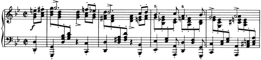 28 3. 발라드 Ballade 3 번발라드는사단조 (g minor) 의곡으로빠르고힘차게 (Allegro energico) 연주하는곡이다. A-B-A 의복합 3 부분형식으로구성되어있으며, 각부분은사단조-마장조-사단조 (g minor-b Major-g minor) 로장 3 도관계를이룬다.