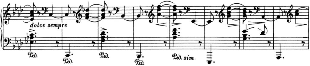 이는브람스후기작품에서나타나는전형적인작곡기법으로볼수있다.