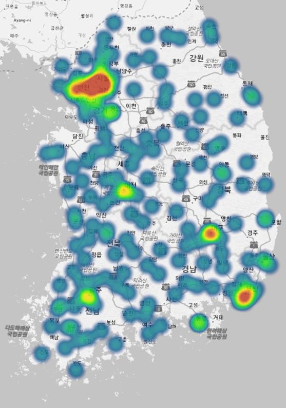 대중국전자상거래해상운송기종점분석 101 주 : * 본연구에서는전자상거래를통해중국과해상운송으로항만을통해수출입된물품을연구대상으로함. 그림 1.