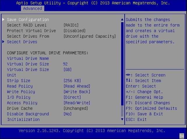 논리 드라이브 만들기를 확인하려면 그림 3-9 8. Create Virtual Drive 페이지 논리 드라이브 만들기를 확인하려면 [34]의 단계를 완료합니다. 논리 드라이브 만들기를 확인하려면 시작하기 전에 1.