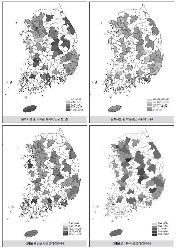 < 그림 5-26> 생활여가공간현황 출처 :