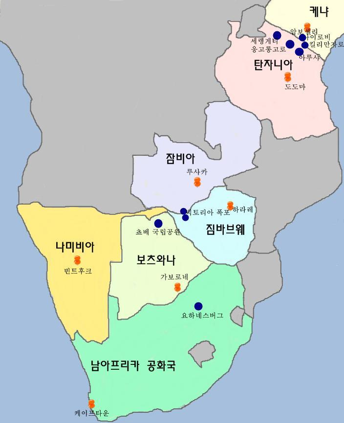 탄자니아국가개요 비자 : 필요 수도 : 도도마 (Dodoma) 언어 : 영어, 스와힐리어 종교 : 이슬람교 35%, 그리스도교 30%, 토착종교 통화 : 탄자니아실링 (TZS) 전압 : 230V 인구 : 41,048,532 명 (2010 년기준 ) 1 인당 GDP : 543 달러 (2006 년 IMF 기준 )