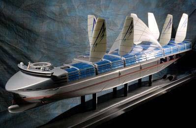 NYK Super Eco Ship 2030 개발목적 장기적인기술동향검토에따른지속적으로대응가능한선박기술로드맵의설정 친환경의새로운개념의선박을통하여에너지전환, 하역시스템의혁신, 미래의해상교통기반구축, 새로운비즈니스모델구축 전세계젊은기술자및학생들에게미래의선박개발의중요성과꿈을홍보 현재의선박과의비교 현재의선박 NYK 슈퍼에코선박 2030 전장 338 m 353 m