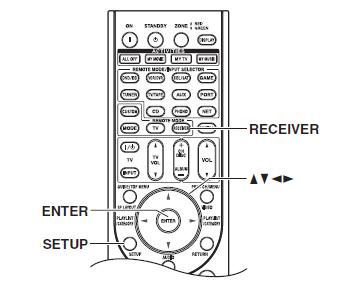 기본설정 계속 디스플레이에서설정변경하기 AV 리시버의디스플레이를통해서설정을변경할수있습니다. [RECEIVER] 버튼을누른후, [SETUP] 버튼을누릅니다. 디스플레이에서브메뉴항목이나타납니다. 온스크린설정메뉴사용하기 온스크린설정메뉴를사용하여 AV 리시버의모든설정을적용할수있습니다. [RECEIVER] 버튼을누른후, [SETUP] 버튼을누릅니다. 메인메뉴가화면에나타납니다.