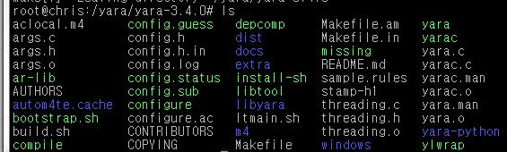 gz autoreconf 설치 sudo apt-get install dh-autoreconf yara 설치 ( 소스코드압축해제 ).