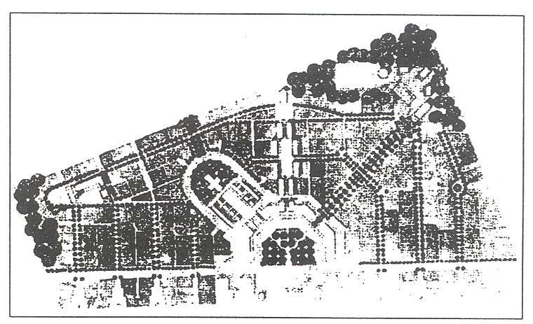 제 2 장近隣住區理論 - 13 (2) TOD(Transit Oriented Development) TOD는 PP(Pedestrian Pocket) 라고도하며, TND에비하면광역적차원의계획이다. 경전철, 버스와같은대중교통수단의결절점을중심으로근린주구간광역교통계획을제시한다.