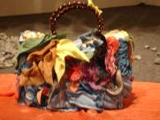 Bag Yellow, blue, pink, kaki, brown Sophora, indigo wormwood safflower Silk, wool, cotton