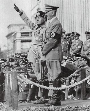 한국사 40 회차 평가하기 1 자료의두인물이정권을유지하기위해공통으로내세운이념을쓰시오. 사진은무솔리니 ( 왼쪽, 1889~1945), 히틀러 ( 오른쪽, 1883~1945) 이다. 두독재자는 1936년에 베를린 로마추축동맹 을결성하여협력체제를이루었다. 2 다음 < 보기 > 의사실들을일어난순서대로옳게나열한것은? Hint 보기 ㄱ. 중 일전쟁 ㄴ.