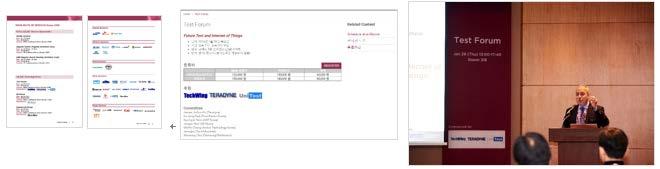 Section 7: 광고및후원 7.1 프로그램광고및후원 7.1.6 테스트포럼최신의테스트기술을소개하는자리로, 국내외주요소자업체및장비업체가연사로참여하여 ATE Solution, Cost challenge 등을중점적으로논의하고있습니다.