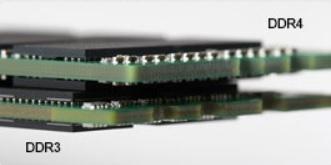 그림 2. 두께차이 곡선가장자리 DDR4 모듈은메모리설치시삽입을돕고 PCB 에대한압력을완화하기위해가장자리가곡선으로되어있습니다. 그림 3. 곡선가장자리 메모리오류 시스템의메모리오류표시는새켜짐 - 깜박임 - 깜박임 - 깜박임 - 켜짐의또는오류코드를표시합니다. 모든메모리에오류가발생하면, LCD 의전원이켜지지않습니다.