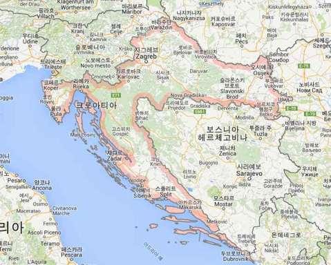4% - 실업률 : 4.9% 크로아티아 1. 위치 : 알프스산맥과지중해사이 2. 수도 : 자그레브 (78만명) 3. 인구 : 약 448만명 4.