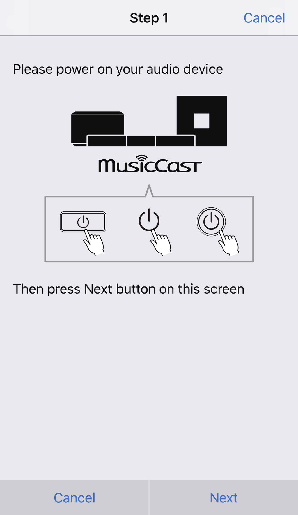 이 단원에서는 iphone에서 영어로 표시된 MusicCast CONTROLLER 앱 화면을 예로 사용 합니다. MusicCast CONTROLLER 앱 화면과 메뉴 라벨은 예고 없이 변경될 수 있습니다.