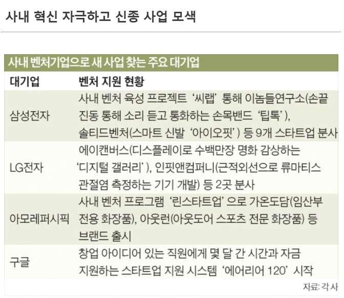 3 장. 고급기술창업자현황및잠재수요진단 Google 은다양한개성을가진혁신적스타트업을발굴, 투자해독립적인조직으로운 영되도록하기위해서지주회사인 Alphabet 체제로전환 닌텐도 Cisco 는사내벤처육성조직인 ETG(Emerging Technology Group) 를통해 5~7 년내 10 억달러시장으로발전할수있는파괴적아이디어를발굴,