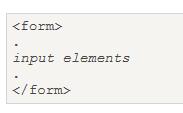 HTML Forms 데이터를서버에전달하기위해사용될수있음 입력요소 : text fields, checkboxes, radiobuttons, submit