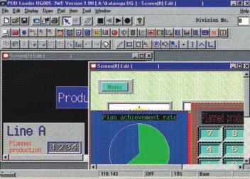 화면을효율적이며쉽게작성가능한 Windows 95/98/NT 대응작화소프트웨어