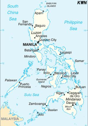 3. 필리핀 가. 일반현황 국토면적은 29만 9,000km2로북쪽으로는대만, 남서쪽에는말레이시아, 남쪽에는인도네시아가근접해있다. 필리핀군도는남북길이가 1,850km에이르는 7,107개의크고작은섬들로구성되어있으며, 루손, 비자야, 민다오세지역으로나뉜다. 전체인구는 2008년기준약 9,268만명이다. 필리핀의경제는 2007년 31년만의최고치인 7.