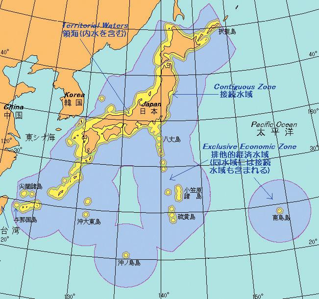 이어도특집 Ⅰ 이어도의해양법상지위와개발필요성 竹島 < 그림 6> 일본이주장하는배타적경제수역 출처 : http://mapsof.net/map/ eez-of-japan 리에있기때문에굳이암초인 하이자오 를기점으로삼는것이그다지큰의미를갖지못하는것으로판단한것으로보인다 58 고했는데정작배타적경제수역이나대륙붕경계협상시에도그럴것인지는알수없다.