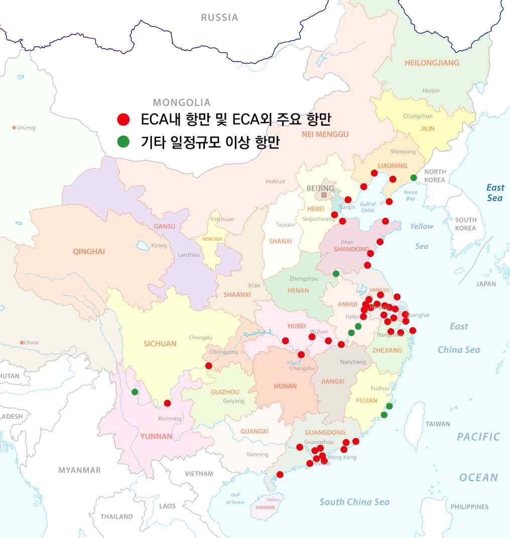 벌크선석 자료 : 교퉁운수부, 항만 AMP 구축방안