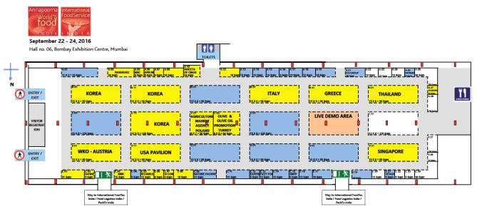 붙임 2016 인도뭄바이식품박람회한국관위치