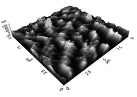 66 주진우 장진호 Figure 2. AFM images of UV-irradiated PBT films. 가함에따라필름표면의요철이전체표면에걸쳐고르게증가했다. 최대요철크기가미처리필름의경우 110nm 이고, 10.6J/cm 2 의자외선에너지가조사되면 303nm 까지증가하는것을알수있다.