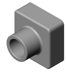 4 mm = 1 인치 베이스너비 = 120 mm 베이스높이 = 120 mm 베이스깊이 = 50 mm 보스깊이 = 25 mm 작업 2 수정계산 Tutor1 의현재전체깊이는