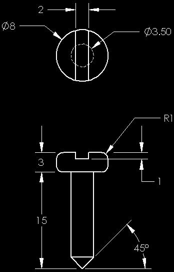 switchplate 는 10 mm 두께입니다. 체결기의지름은 3.5 mm 여야합니다.