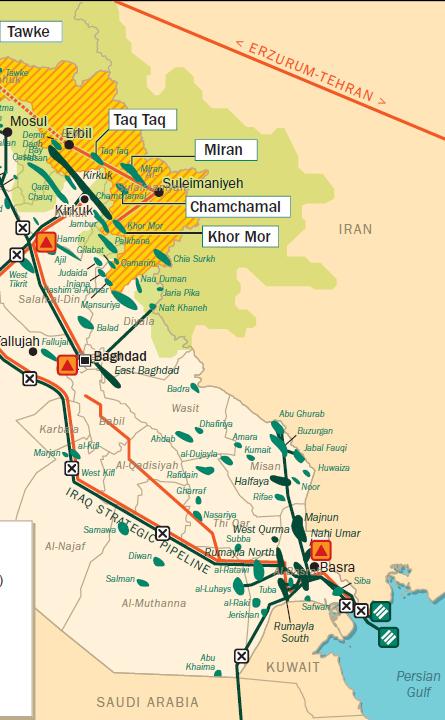 .1.30), Map: Iraq s Oil & Gas