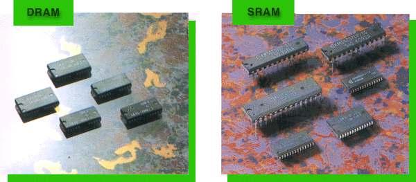 Types of Memory Semiconductors (I) DRAM (Dynamic Random Access Memory): volatile - PC의주기억장치, 그래픽카드메모리로사용 - 일정주기로 refresh 의동작으로 data 보존 ( 단점) : 전원차단시, 저장된데이터소실 -