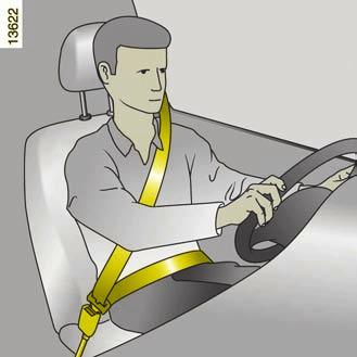 안전벨트 (1/3) 운행중에는언제나안전벨트를착용하십시오. 또한반드시현행법규를준수하십시오. 엔진시동을걸기전에우선운전자세를조절하고, 모든탑승자가안전벨트를바르게착용하여안전한운행이되도록합니다. 올바르지않게조절된안전벨트는사고시부상을야기할수있습니다. 어른이든아이든하나의안전벨트는한명만사용해야합니다. 임신중이나병환이있는분도, 만일의경우를위해안전벨트를착용하십시오.