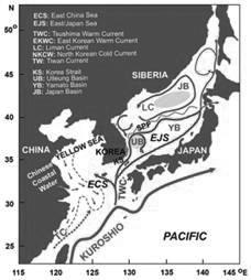 따라서동해는대양에서일어날변동을예측할수있는자연적인실험실로알려져있다.(Kim et al. 2001; Lee et al. 2009). 그림 1.