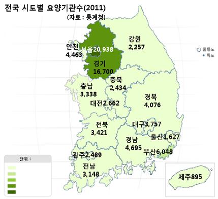 시도별 2007 2008 2009 2010 2011 전국 76,818 78,407 80,298 81,715 82,948 서울특별시 19,650 20,075 20,569 20,904 20,938 부산광역시 5,768 5,812 5,872 5,941 6,048 대구광역시 4,102 4,186 4,273 4,369 3,757 인천광역시 3,465 3,572