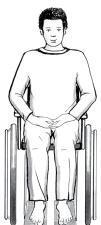 확인하는법 : 휠체어사용자에게휠체어를타고골반뒤가등받이를닿는상태에서최대한반듯하게앉아보라합니다. 발을바닥에반듯이놓을수있는지확인합니다. 만약좌석이너무높다면휠체어서비스인력은다음과같은방법을시도해볼수있습니다.