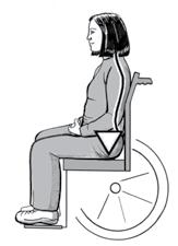 휠체어사용자가똑바로앉았는지판단하는방법 여기서묘사되는똑바로앉는자세는휠체어서비스인력에게지침서로쓰일수있습니다. 휠체어사용자와 주문작업을할때, 편안하면서활동의제약이없지만최대한똑바로앉는자세를취할수있도록지지해야 합니다.