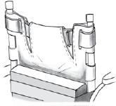 자세보조용구 (PSD) 목적규격 등받이모양조절 (adjust backrest shape) 장력조절가능등받이 (tension adjustable backrest) 체간의중립자세 ( 정상곡선 ) 또는체간의구축된비중립자세에맞게등받이를조정합니다. 등받이모양을조절하는다양한방법이있습니다.