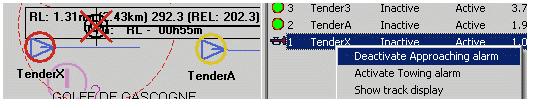 SeaTrac 외부알람이알람은 Alert 필드가 Panic 경보를설정할때 NMEA 를통해부속선에의해발생됩니다 ( 내부알람이활성화될때 TenderD