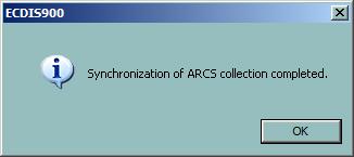 Planning Station 에 ARCS 데이터베이스를설치및 / 또는업데이트합니다. 2. Chart handling 대화상자에서 Copy database 버튼을클릭합니다. 3.