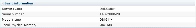 DiskStation 에서새메모리용량인식확인 DiskStation 에메모리모듈을설치한후, 서버가새메모리를인식했는지확인하는것이좋습니다. DiskStation 메모리확인하기 : 1 DSM 을설치합니다. ( 자세한정보는다음장을참조하십시오.