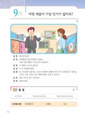 82 여성결혼이민자와함께하는한국어교원용지침서 2 본문 1 대화를들은후, 전체내용에대해묻는다. [ 교 ] 흐엉씨는뭘사고싶어요? [ 교 ] 직원이이야기한전자레인지로뭘할수있어요? 2 본문을소리내어읽게한다. 읽다가모르는단어나표현에밑줄을긋게한다. 3 교사가본문을다시읽으며새단어와표현을설명한다. [ 교 ] ㆍ전자레인지 : 차가운음식을따뜻하게하고싶어요.