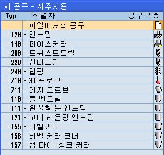 공구관리 11.5 공구목록 코드케리어에서공구삭제 1. 공구목록을엽니다. 2. 코드케리어에서삭제할공구위에커서를놓습니다. 3. " 공구삭제 " 및 " 코드케리어 " 소프트키를누릅니다. 공구가언로드되고공구데이터가코드케리어에쓰여집니다. 그런다음공구가 NC 메모리에서삭제됩니다.