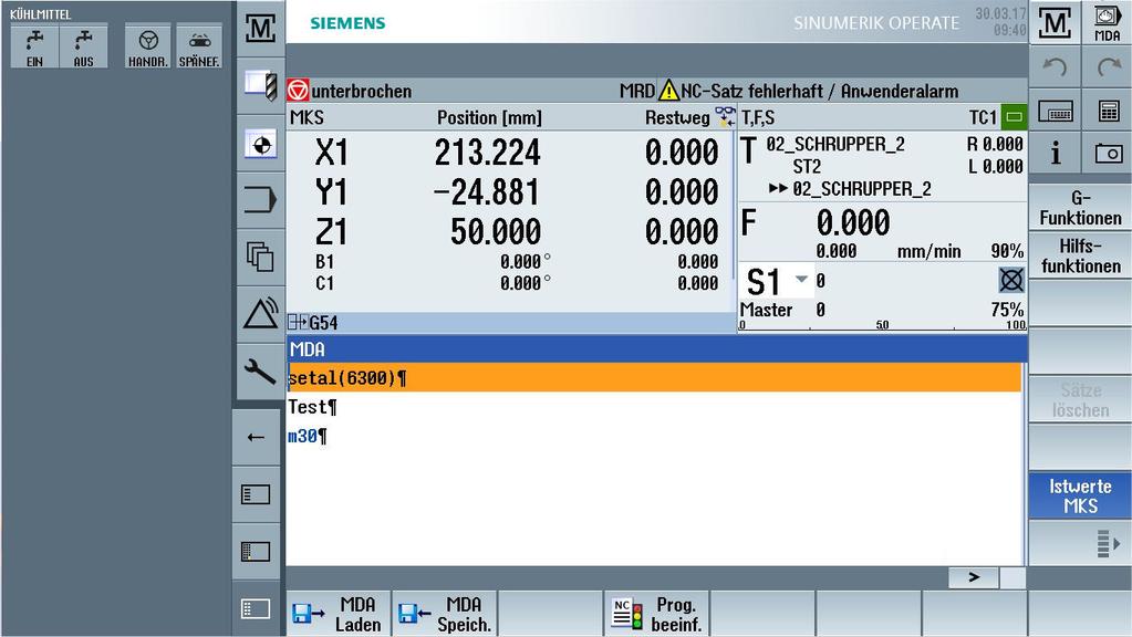 SINUMERIK Operate 의멀티터치조작 3.6 SINUMERIK Operate 디스플레이매니저 (840D sl 만해당 ) 3.5.13 예 2: 사이드스크린의기계조작반 1 ( 기계조작반 ) 2 기계조작반표시키 3.6 SINUMERIK Operate 디스플레이매니저 (840D sl 만해당 ) 3.6.1 개요풀 HD 해상도패널 (1920x1080) 인경우디스플레이매니저로작업할수있습니다.