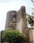 지정된쉬르반샤궁전과거즈갈라스 (Maiden Tower), 그리고그외바쿠성곽 (The Tower of Baku fortress walls), 카라반사라이,