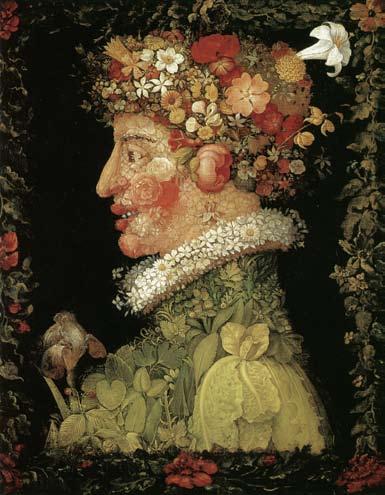2 1569 년에막시밀리안 2세에게선사한 봄 의그림은꽃의종류나빛깔은먼 저그림과대동소이하지만차이가있다면코끝의높이가더높으며, 눈썹이가늘고, 눈이약간작아보인다.