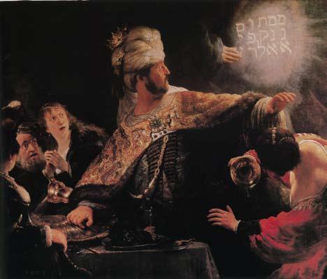 5,6 네덜란드의화가렘브란트의 < 벨사살왕의잔치 > 라는그림은 구약성서 의 다니엘서 에나오는한장면을그린것이다.