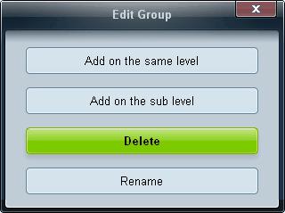 그룹삭제하기 1 삭제하고싶은그룹명을선택하고 Edit 버튼을누르세요.