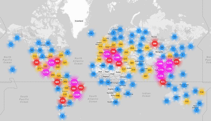 7 Figure 5 Mirai 악성코드분포도 [11] Table 2 Mirai DDoS 공격근원지 Top 10 국가 Mirai 봇넷아이피수 (%) 베트남