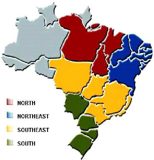 그림 6 브라질전력계통의지역구분 그림 5