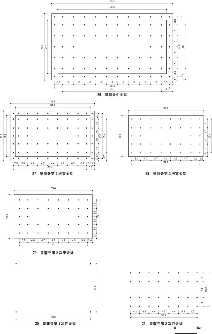 도면 7. 고대한반도의금당평면복원모식도 1:800