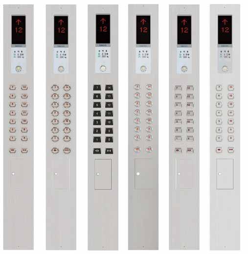 COP HIB & HB 23 (Car Operating Panel) (Hall Indicator Button) & (Hall Button) Inserting Type Surface Material : Stainless Steel_2t,3t Display